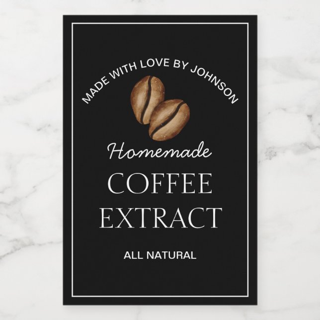 Coffee Extract Label (Single Label)