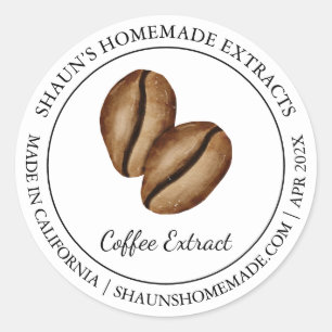 Coffee Extract Modern label