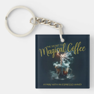 Coffee Fairy Key Ring