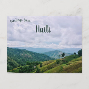 Coffee Fields in Jacmel Bay Haiti Postcard