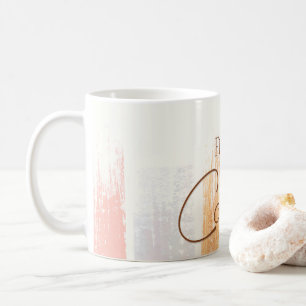 Coffee First Fun Boho Watercolor Mug