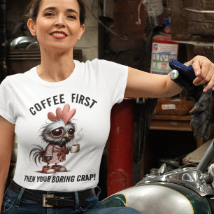 Coffee First Meme T-Shirt