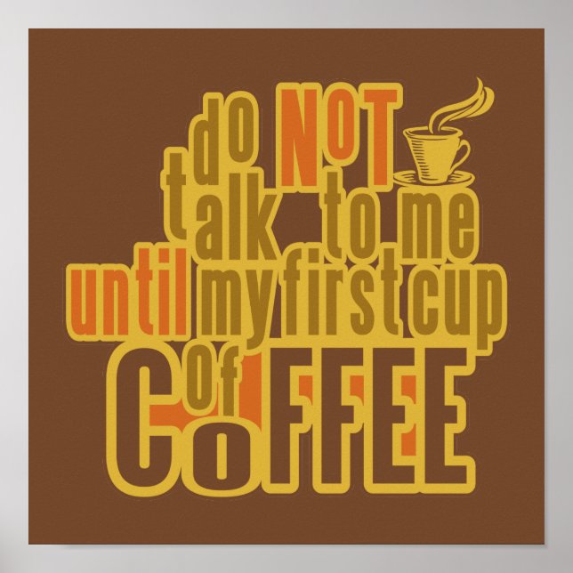 COFFEE FIRST poster (Front)