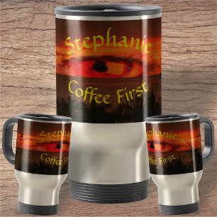 Coffee First Sunset Eye 2106 Travel Mug
