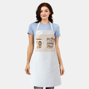  Coffee First, Talk Later – Funny Mug Design Apron