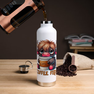 Coffee First  Water Bottle