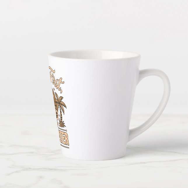 Coffee First, Work Later – Powered by Caffeine Latte Mug (Right)