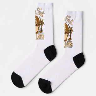 Coffee First, Work Later – Powered by Caffeine Socks