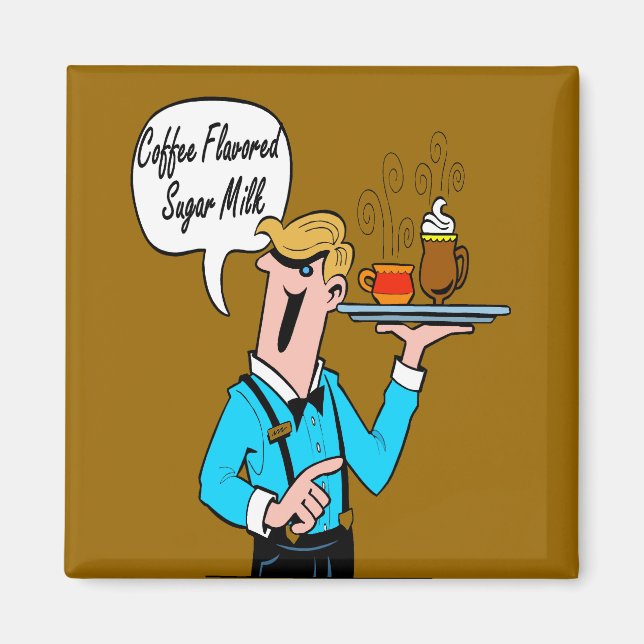 Coffee Flavoued Sugar Milk Magnet (Front)