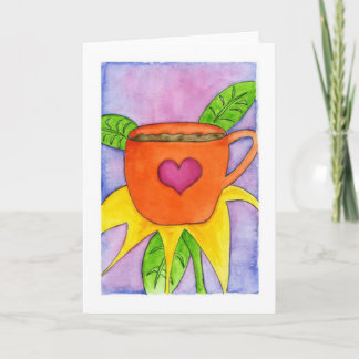 Coffee Flower Card