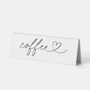 Coffee Food Label Wedding Drink Bar Acrylic Sign