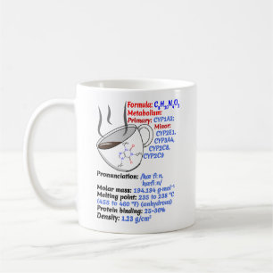 Coffee Formula & Structure, Caffeine Mug