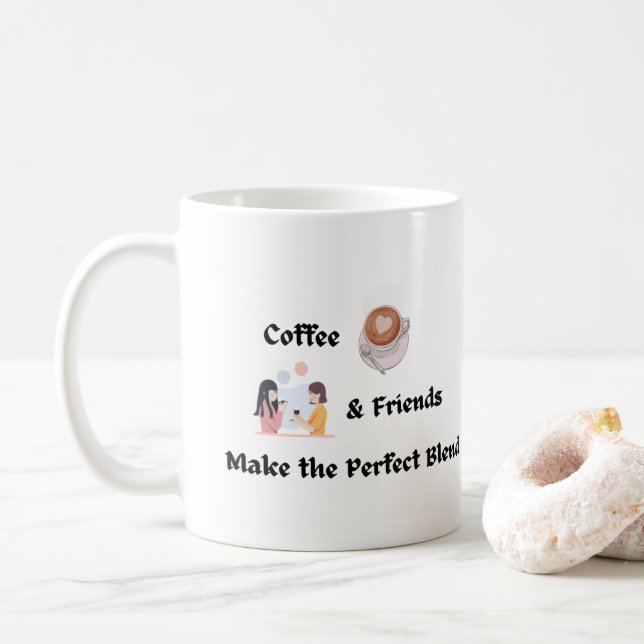 Coffee & Friends Make the Perfect Blend Mug (With Donut)