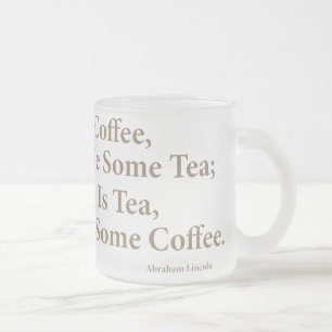 Coffee? Frosted 10 oz Frosted Glass Mug