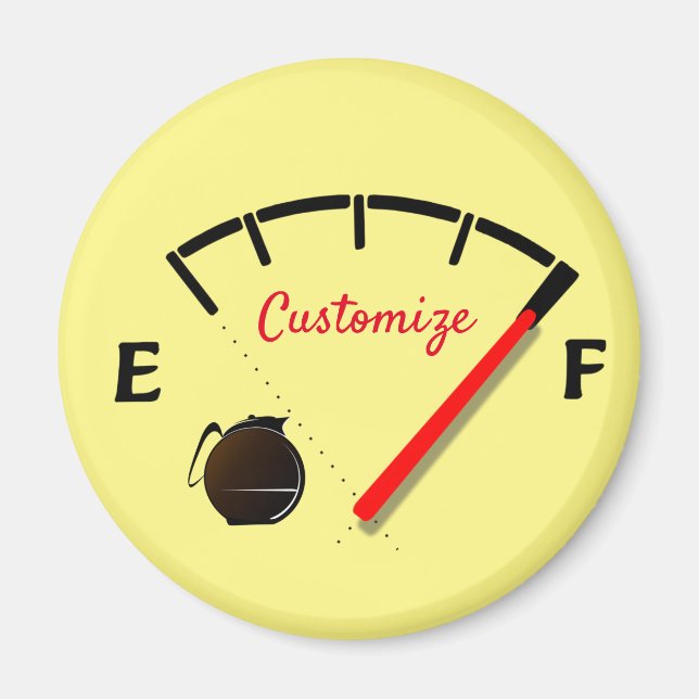 Coffee Fuel Gauge Full Thunder_Cove Magnet (Front)