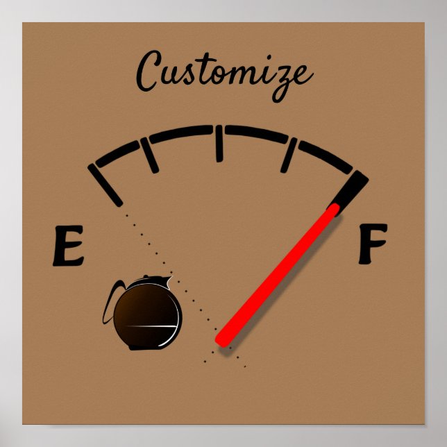 Coffee Fuel Gauge Full Thunder_Cove Poster (Front)
