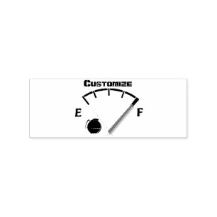 Coffee Fuel Gauge Full Thunder_Cove Rubber Stamp