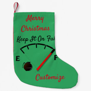 Coffee Fuel Gauge Full Thunder_Cove Small Christmas Stocking