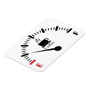 Coffee fuel gauge magnet