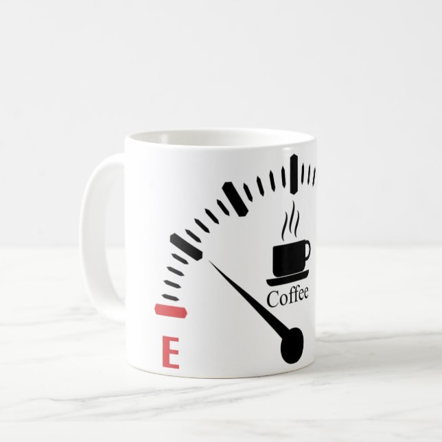 Coffee fuel gauge mug (Front Left)