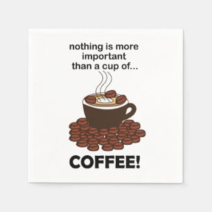 Coffee Funny Coffee Lover Coffee Party Napkin