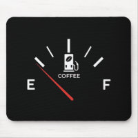 Coffee Gauge Mousepad – Energy Level Empty