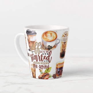 coffee gets me started latte mug
