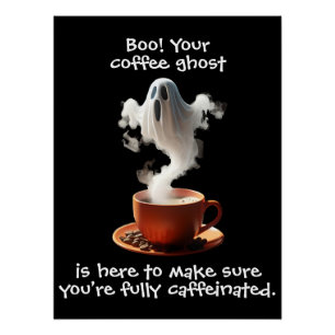 Coffee Ghost Poster