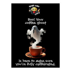 Coffee Ghost Poster