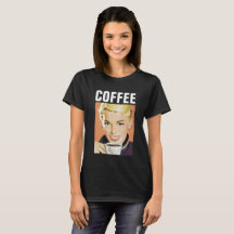 COFFEE GIRL RETRO T-SHIRTS