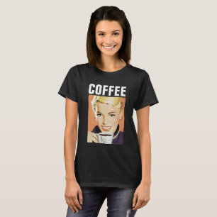 COFFEE GIRL RETRO T-SHIRTS