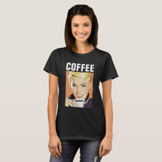 COFFEE GIRL RETRO T-SHIRTS
