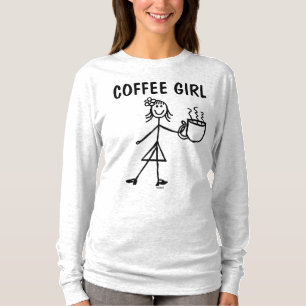COFFEE GIRL t-shirts, funny ladies T-Shirt
