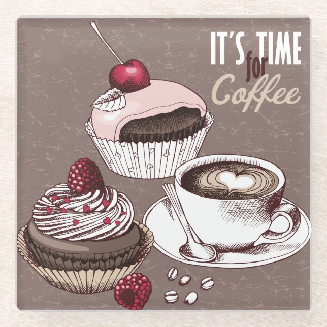 Coffee Glass Coaster (Front)