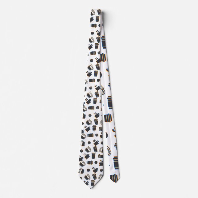 Coffee Glitch Tie (Front)