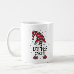 COFFEE Gnome Buffalo Plaid Matching Christmas 2021 Mug
