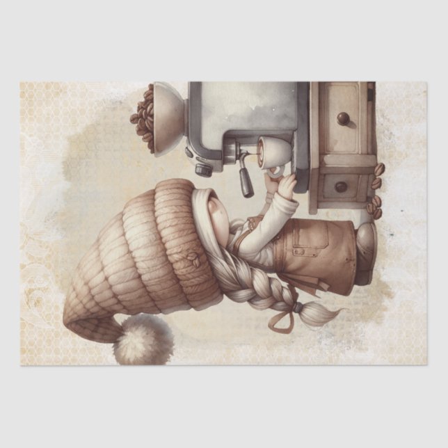 Coffee Gnome Tissue Paper (Front)