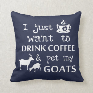 Coffee & Goats Cushion