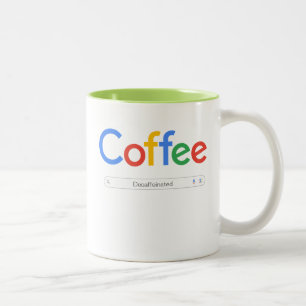Coffee Googled Two-Tone Coffee Mug