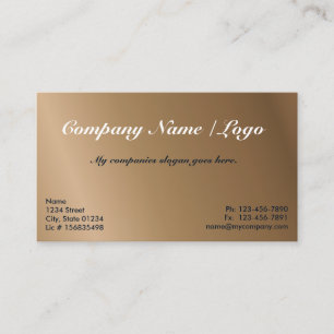 Coffee Gradient One Sided Business Card Template