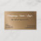 Coffee Gradient One Sided Business Card Template