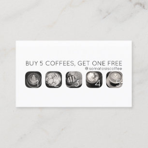 coffee grams loyalty card