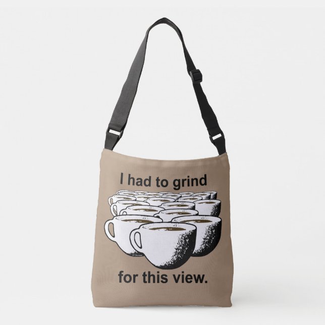 Coffee Grind for this View Crossbody Bag (Front)