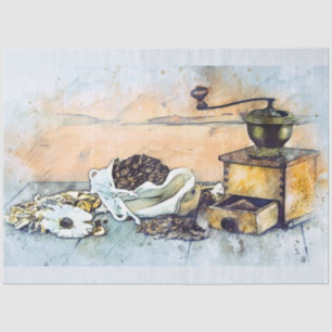 Coffee Grinder Kitchen 20x30 Decoupage Tissue Paper
