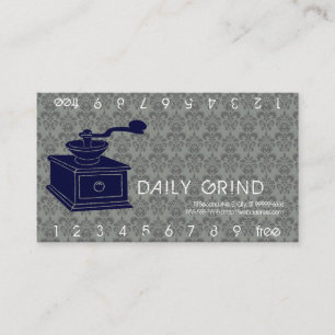 Coffee Grinder / Loyalty Punch Card