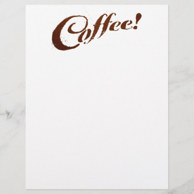 Coffee Grounds Coffee - 8.5x11 Paper (Front)