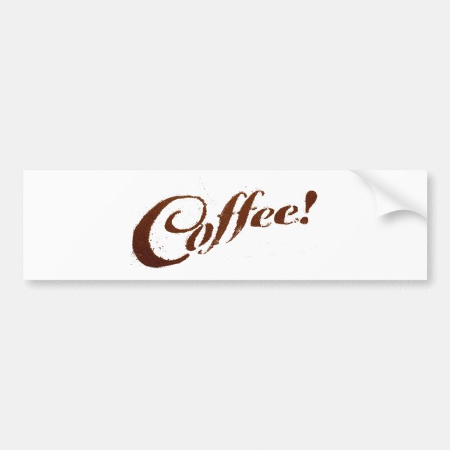 Coffee Grounds Coffee - Bumper Sticker (Front)