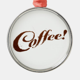 Coffee Grounds Coffee - Circle Ornament