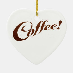 Coffee Grounds Coffee - Heart Ornament