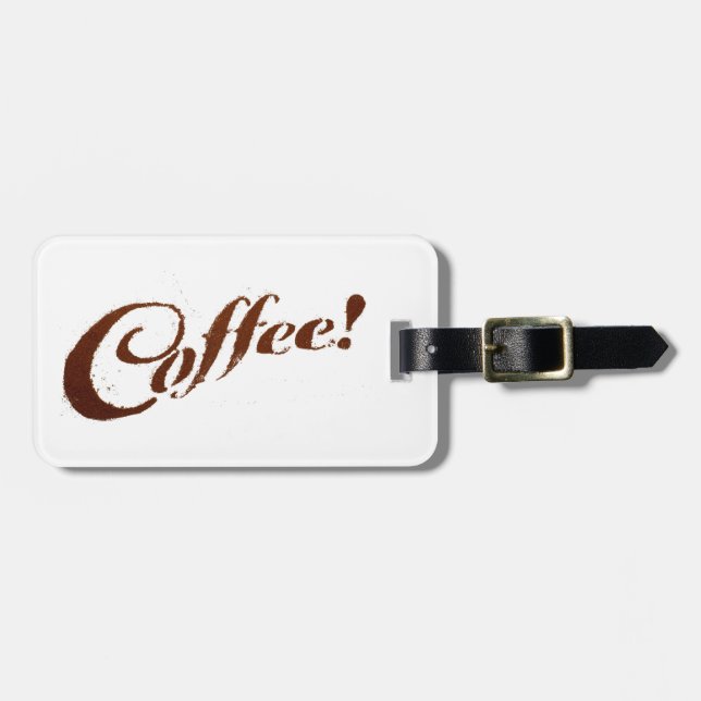 Coffee Grounds Coffee - Luggage Tag (Front Horizontal)